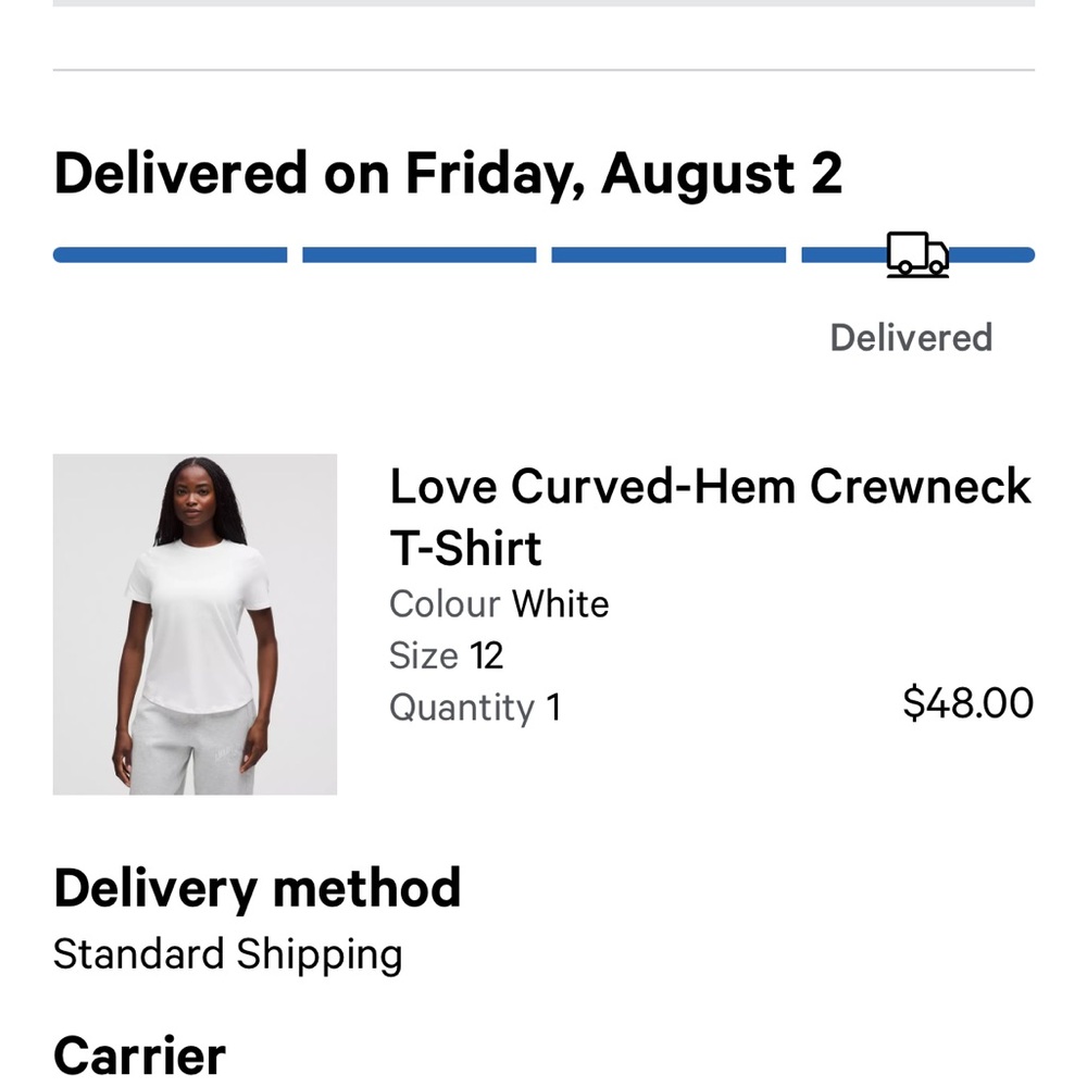 lululemon athletica Women's Cream Short Sleeve Crew Tee